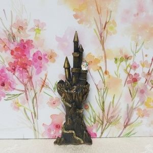 SALE! Vintage Antique Gold Color Castle Brooch!